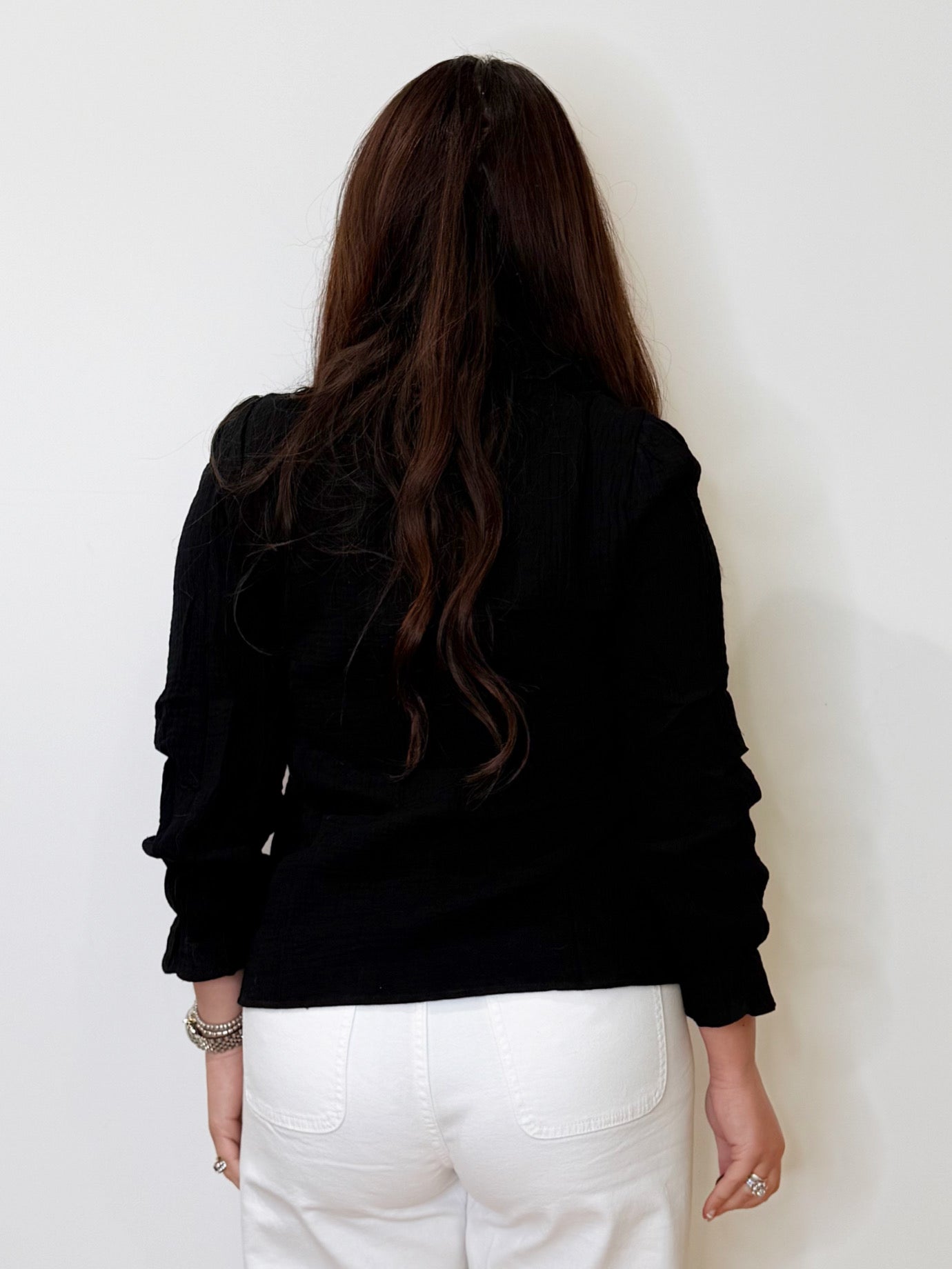 Camicia con collo bon ton