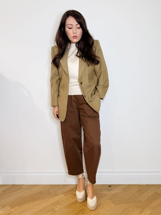 Pantalone barrel cioccolato