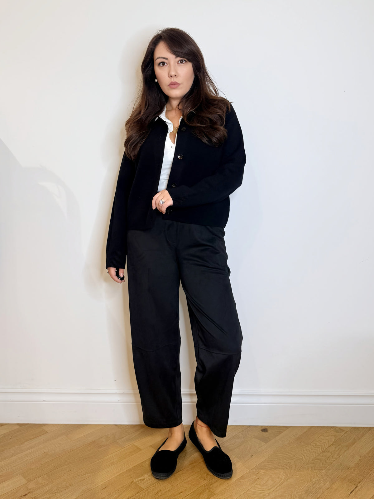 Cardigan bon ton nero