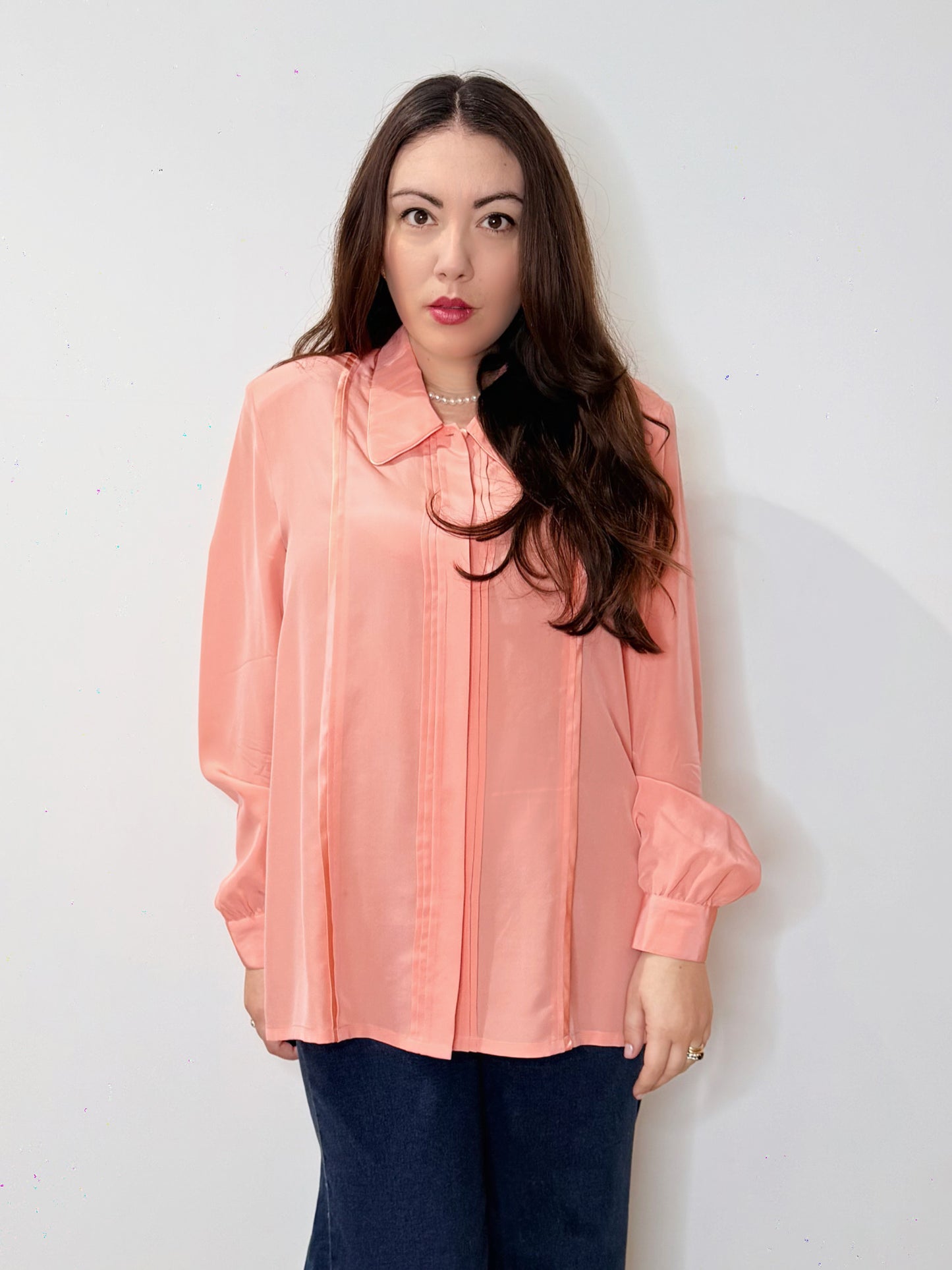 Camicia vintage in pura seta