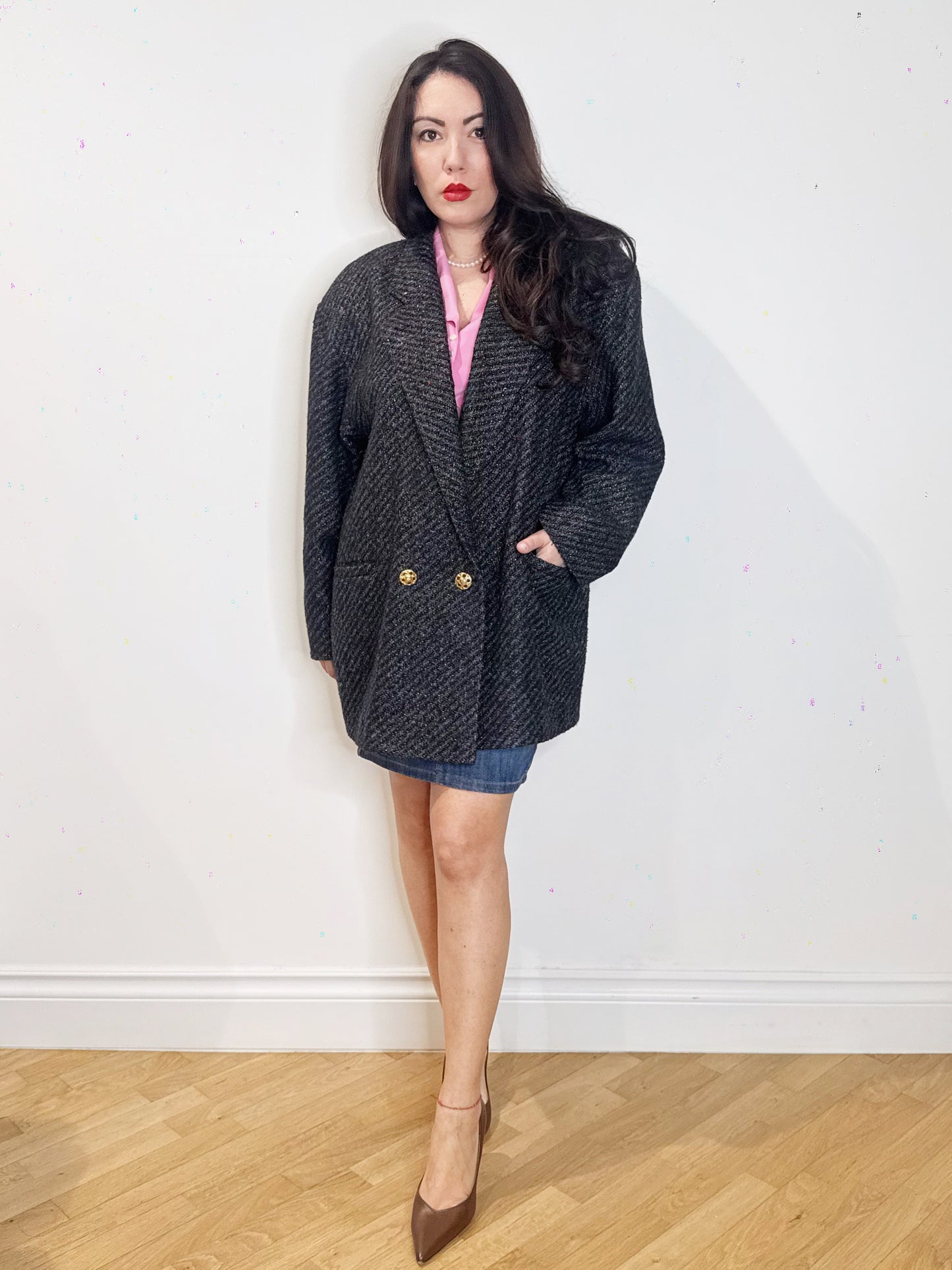 Cappottino anni 80 filo lurex