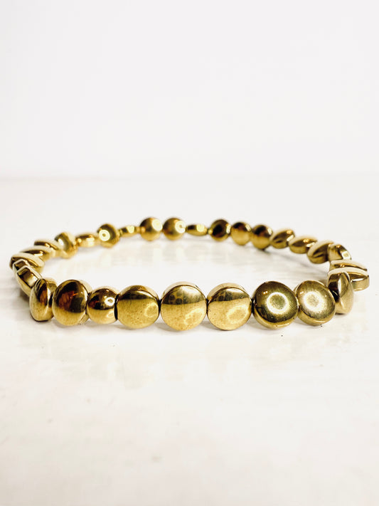Bracciale ematite gold
