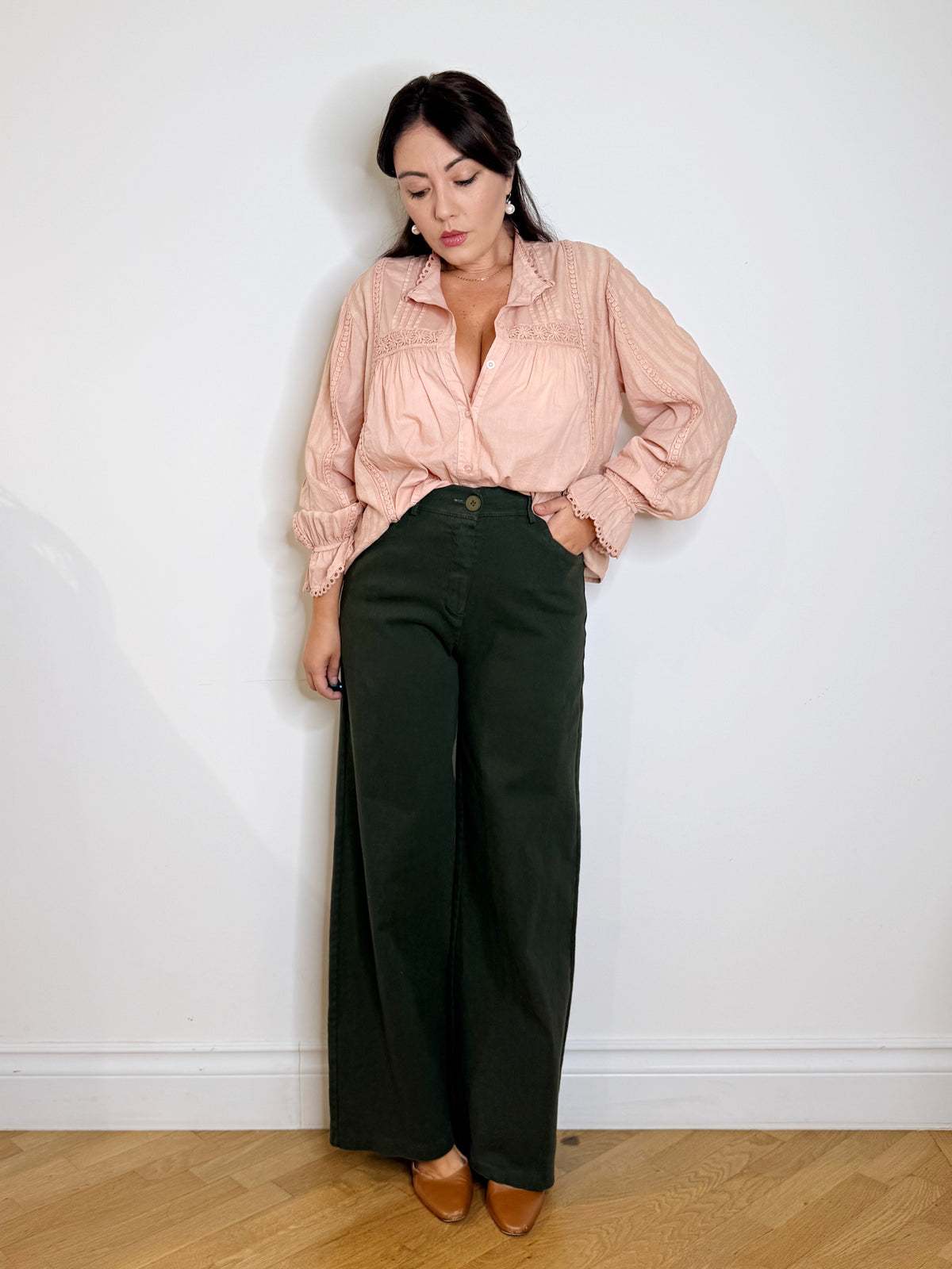 Camicia pastello 100%cotone