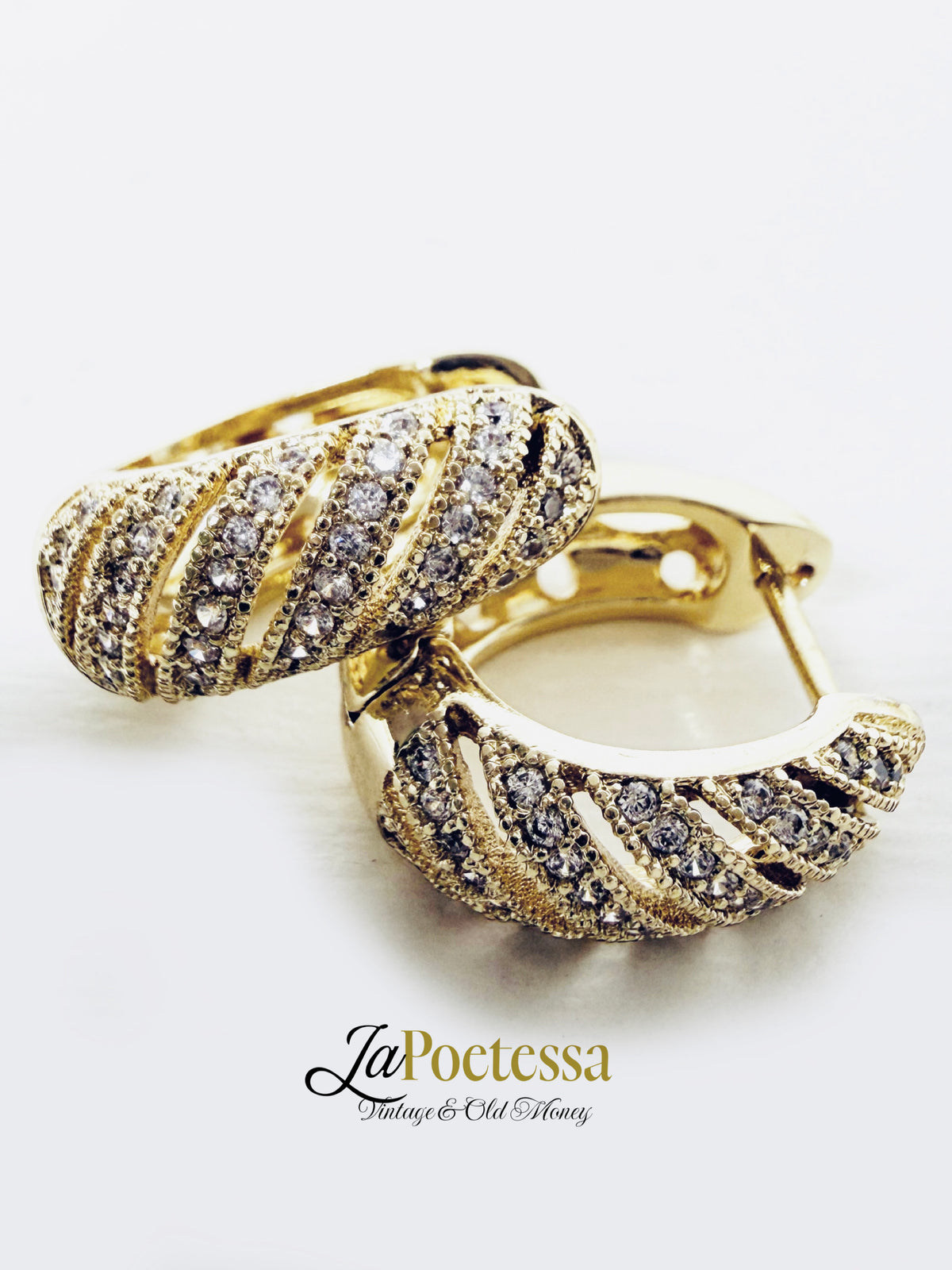 Orecchini ovali gold