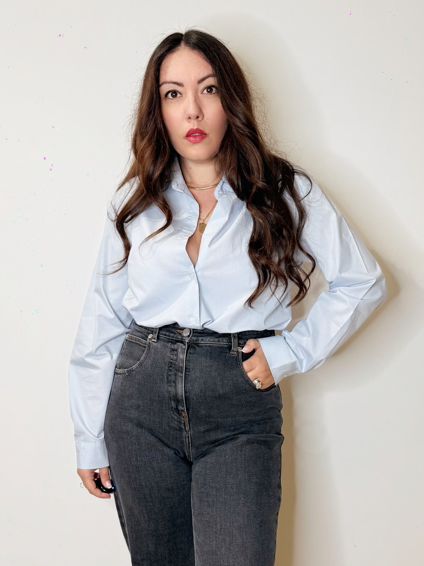 Camicia in popeline