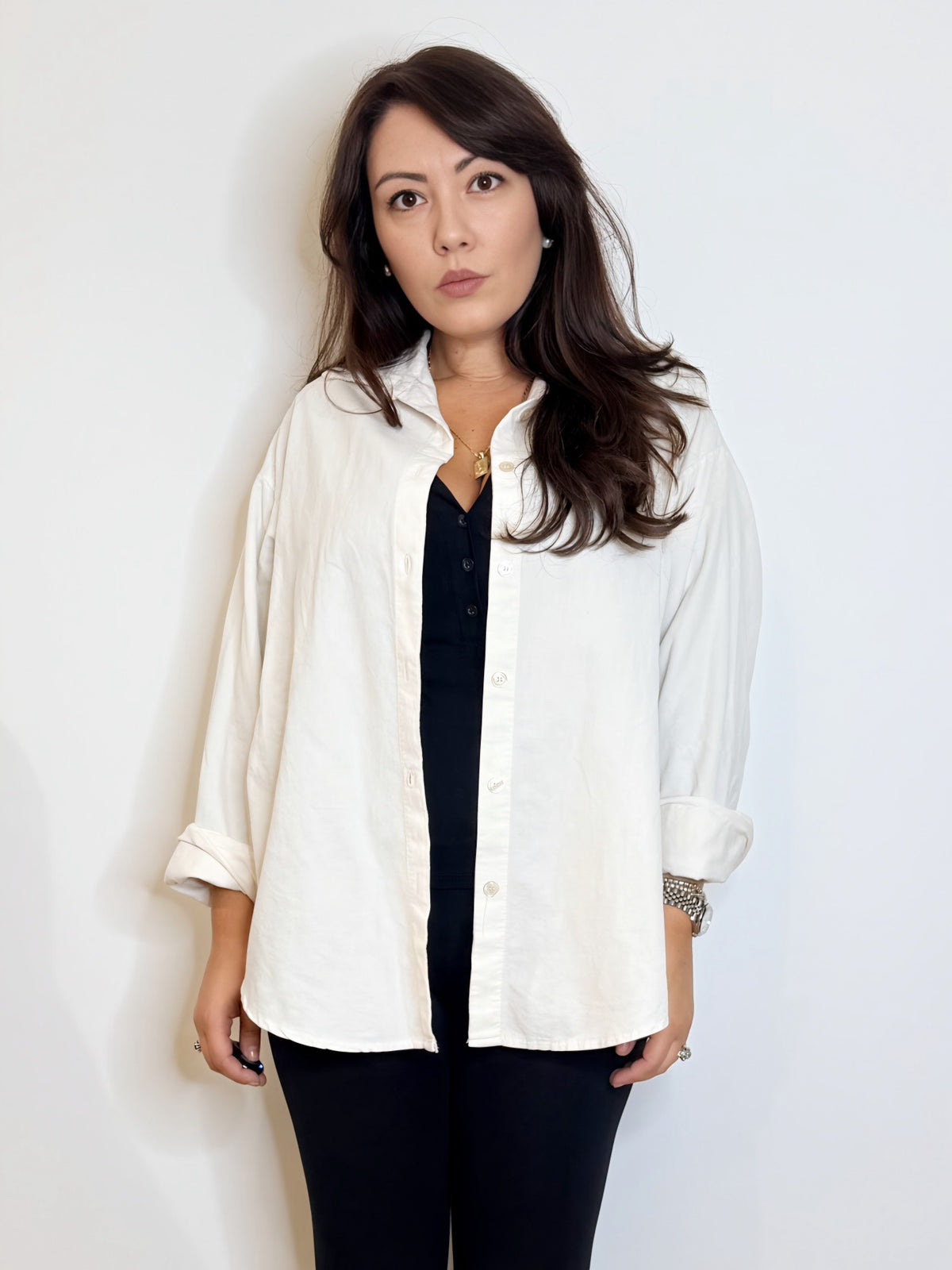 Camicia over in velluto