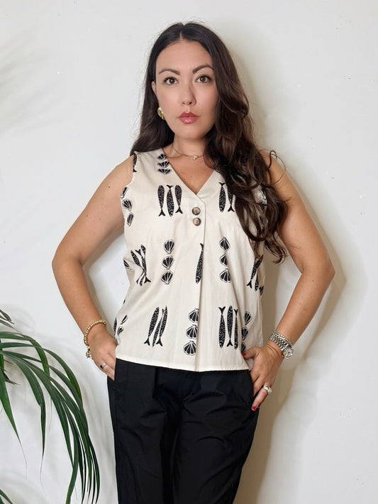 Blusa Sardine 100% cotone