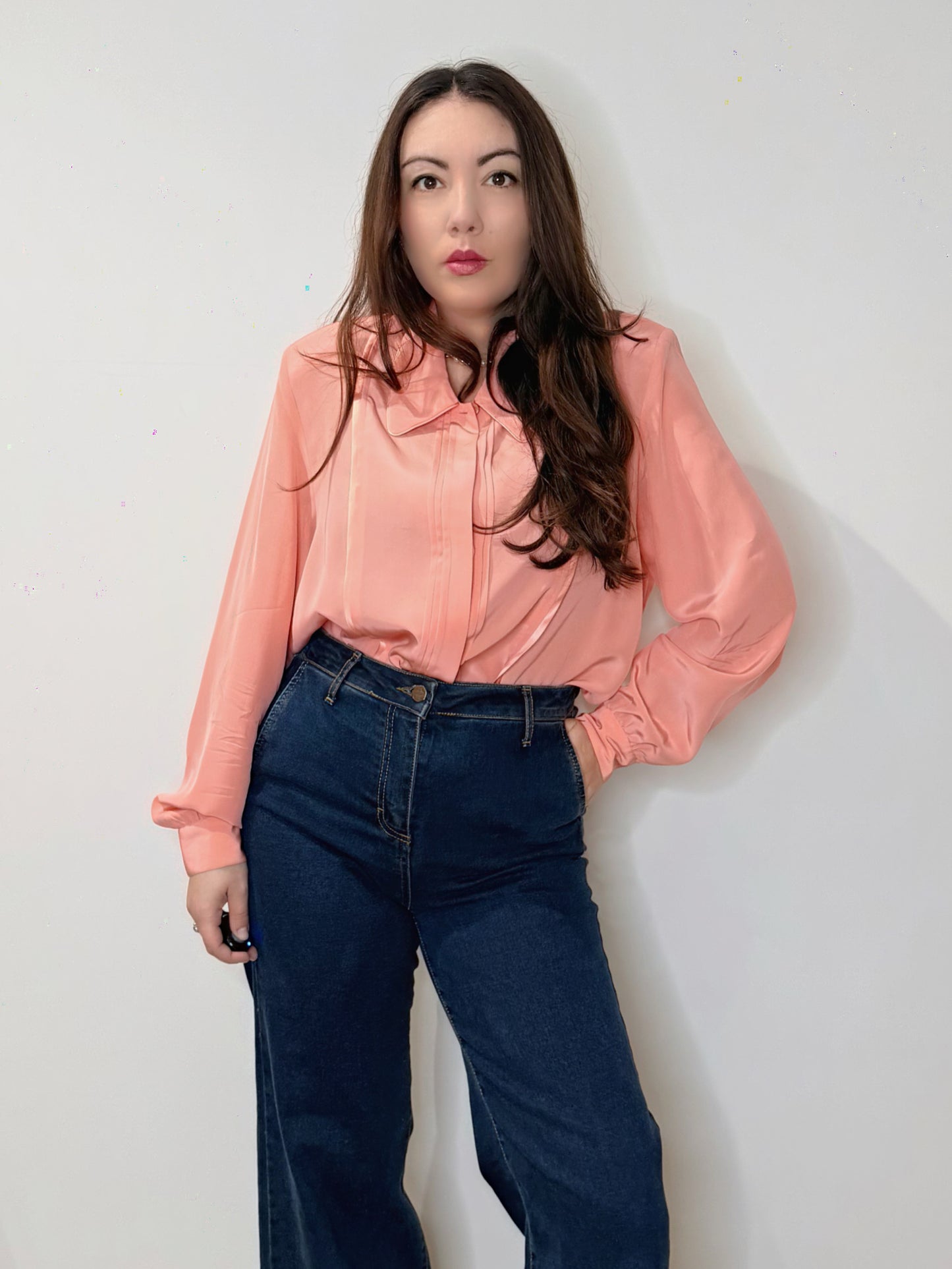 Camicia vintage in pura seta