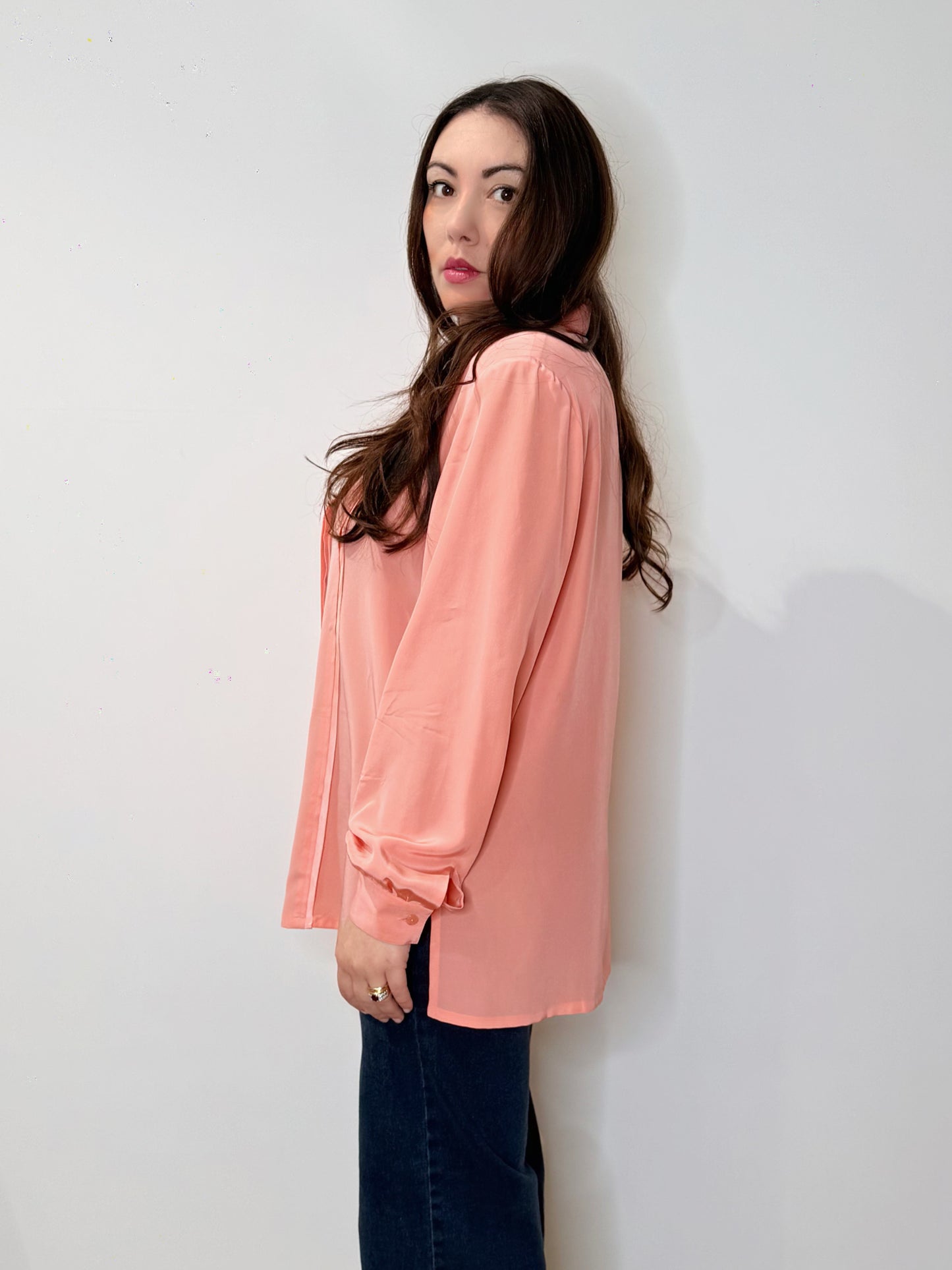 Camicia vintage in pura seta