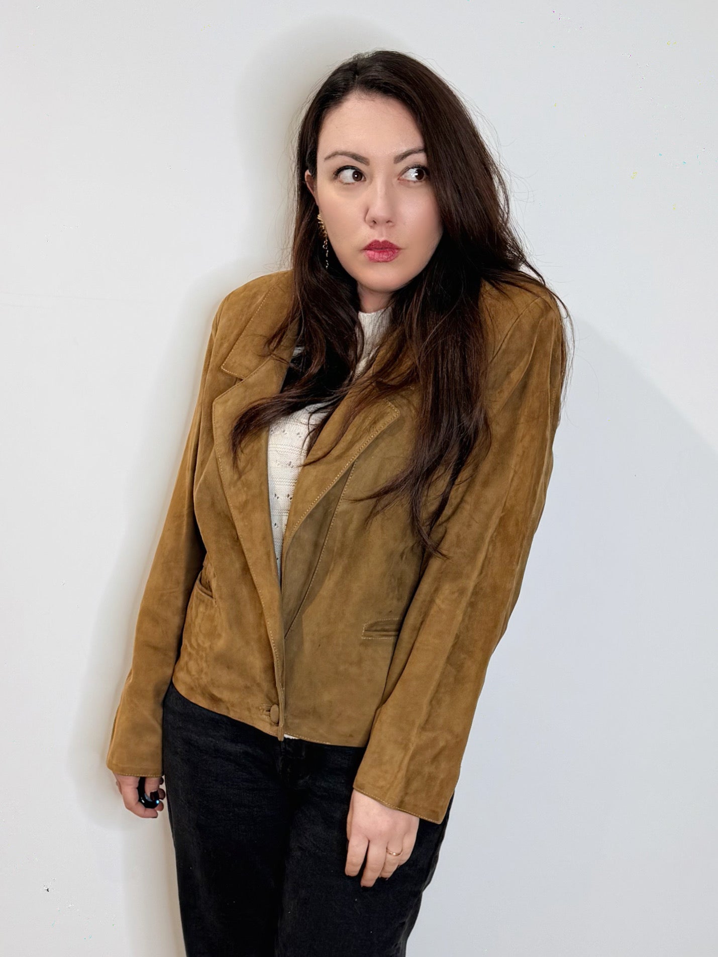 Chiodo in suede