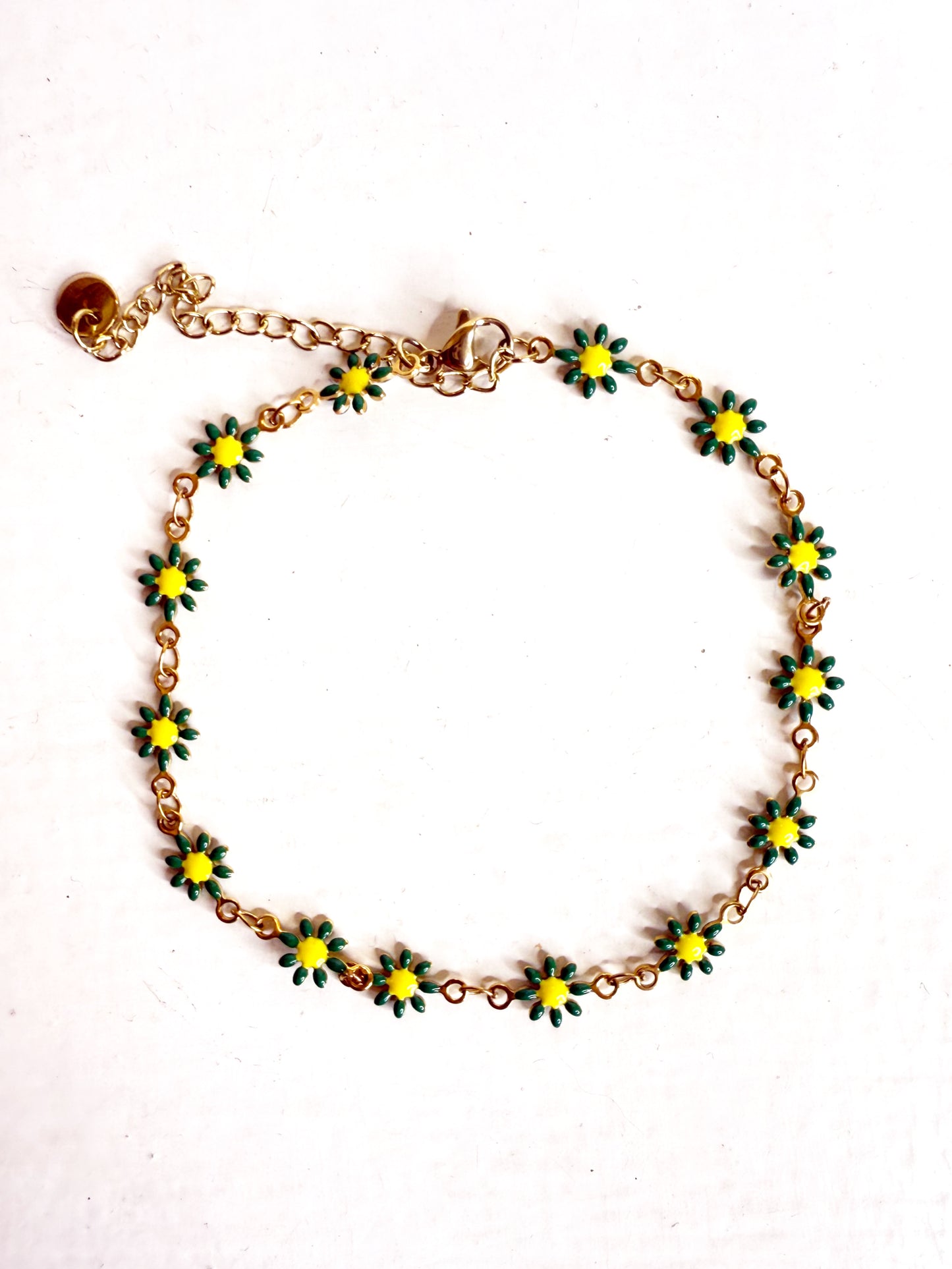 Cavigliera margherite verdi