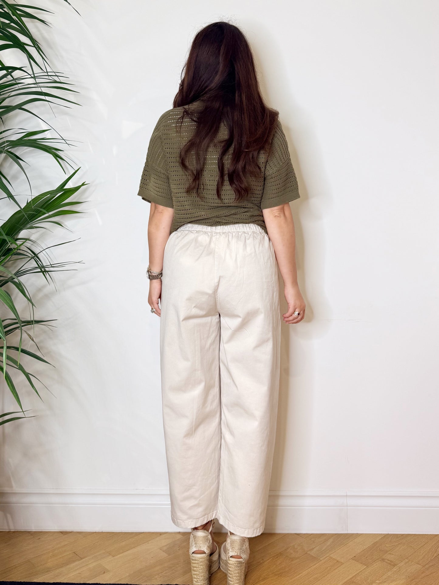 Pantalone gamba dritta 100%cotone