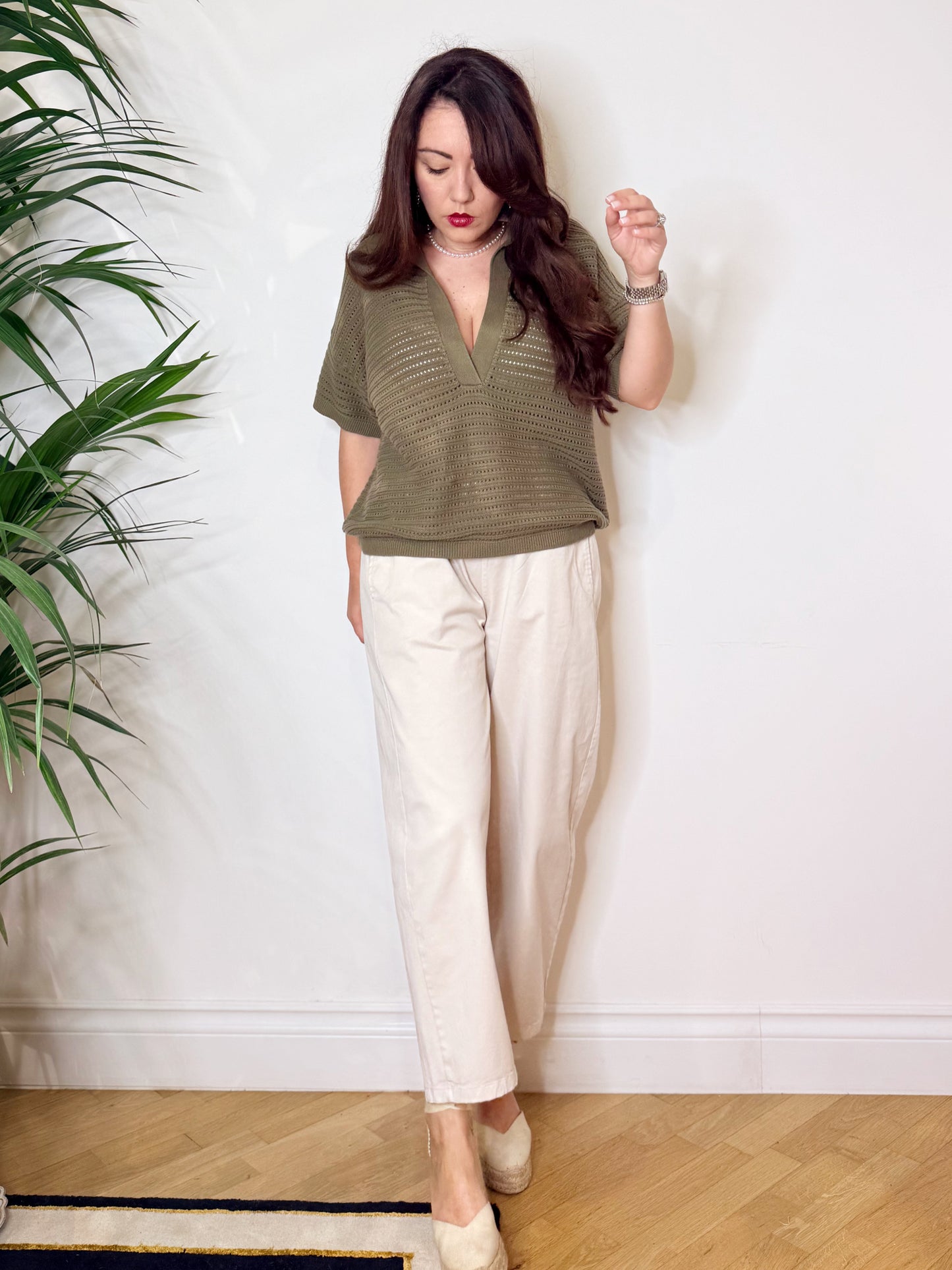 Pantalone gamba dritta 100%cotone