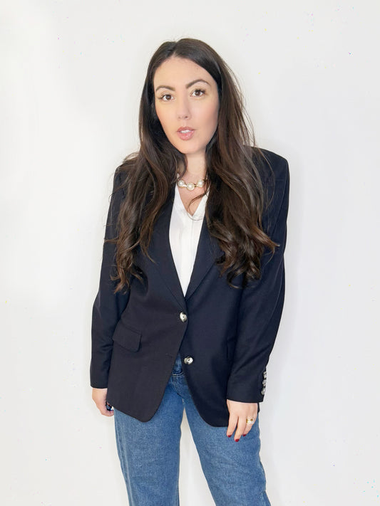 Giacca in lana Blu notte