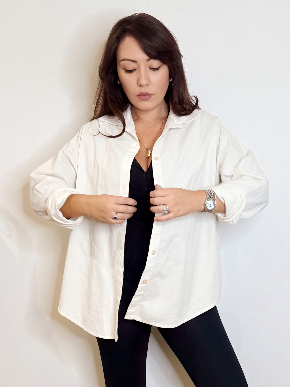 Camicia over in velluto