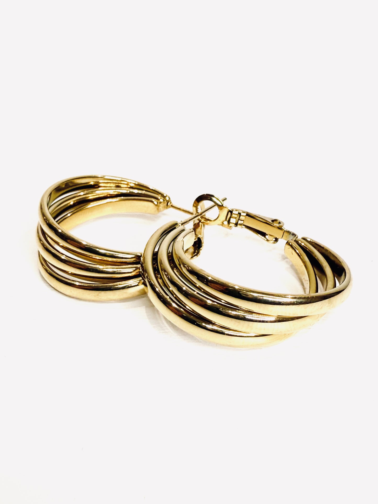 Orecchini 3 cerchi gold