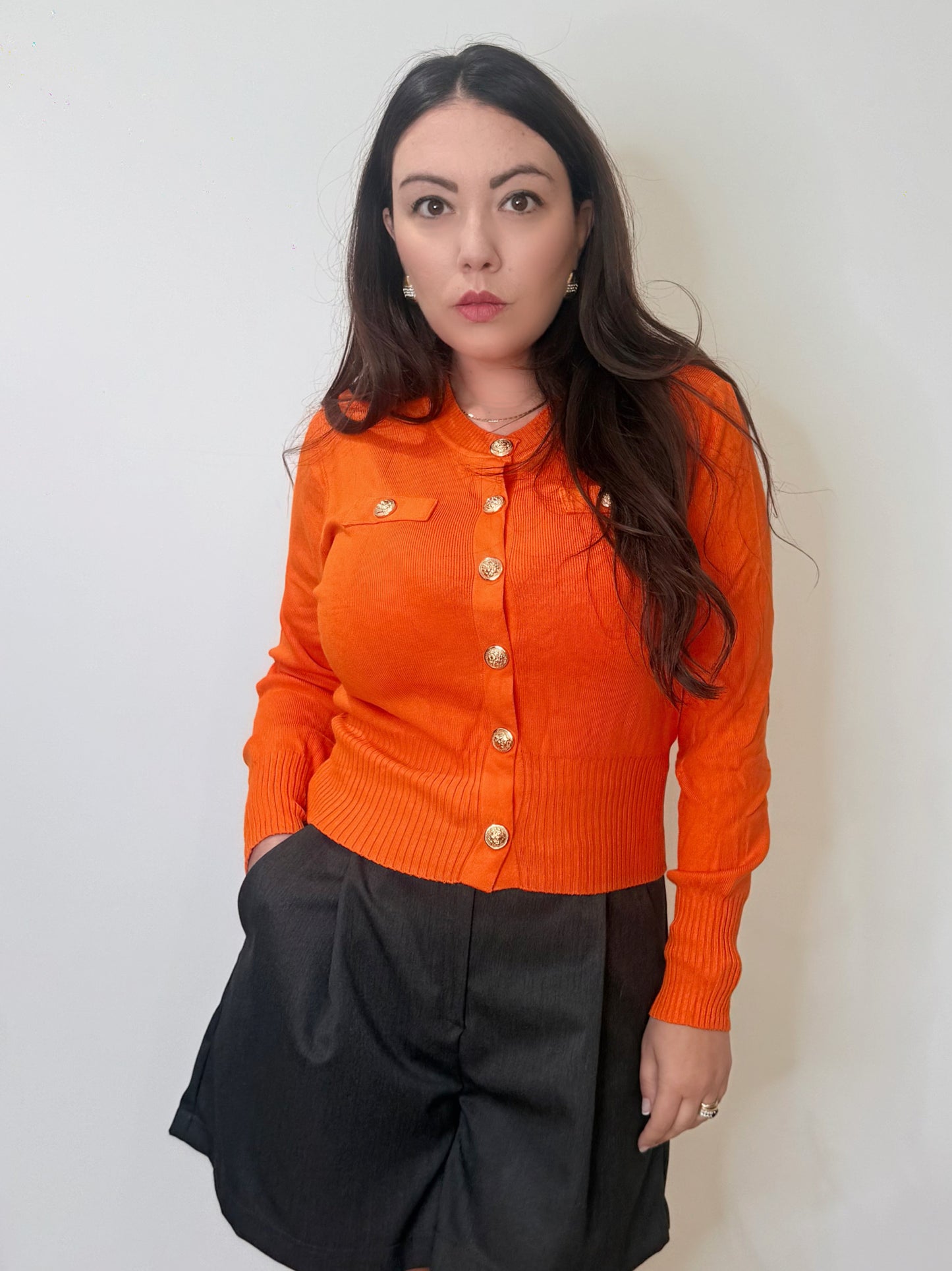 Cardigan bon ton in maglia