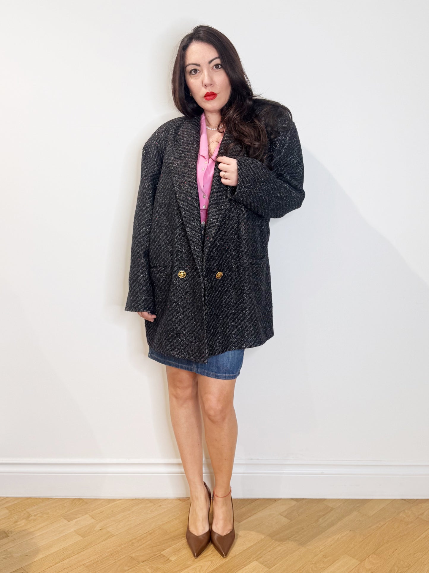 Cappottino anni 80 filo lurex