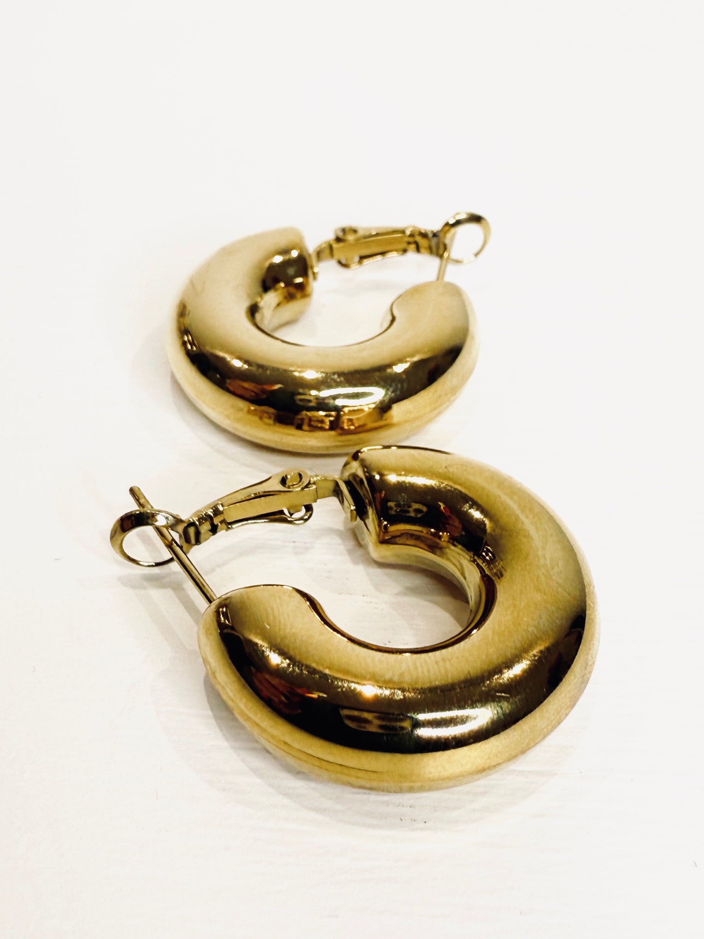 Orecchini bombati cerchi medi