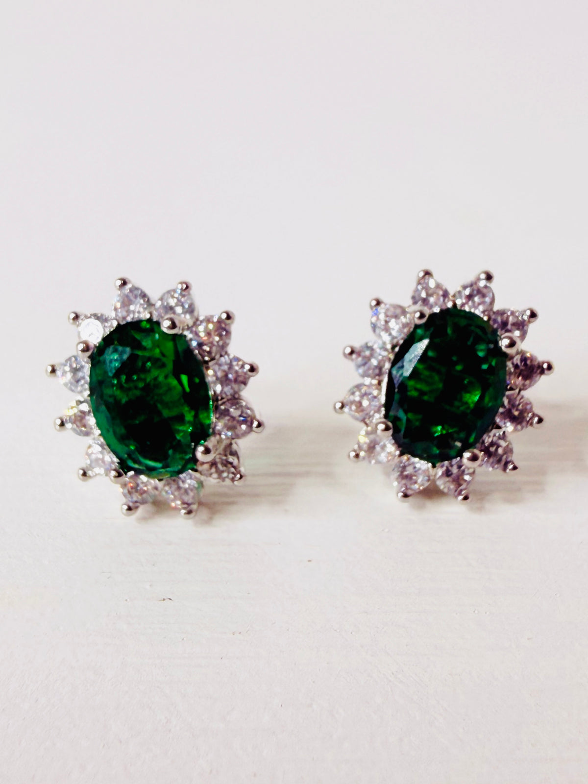 Orecchini Kate verde smeraldo