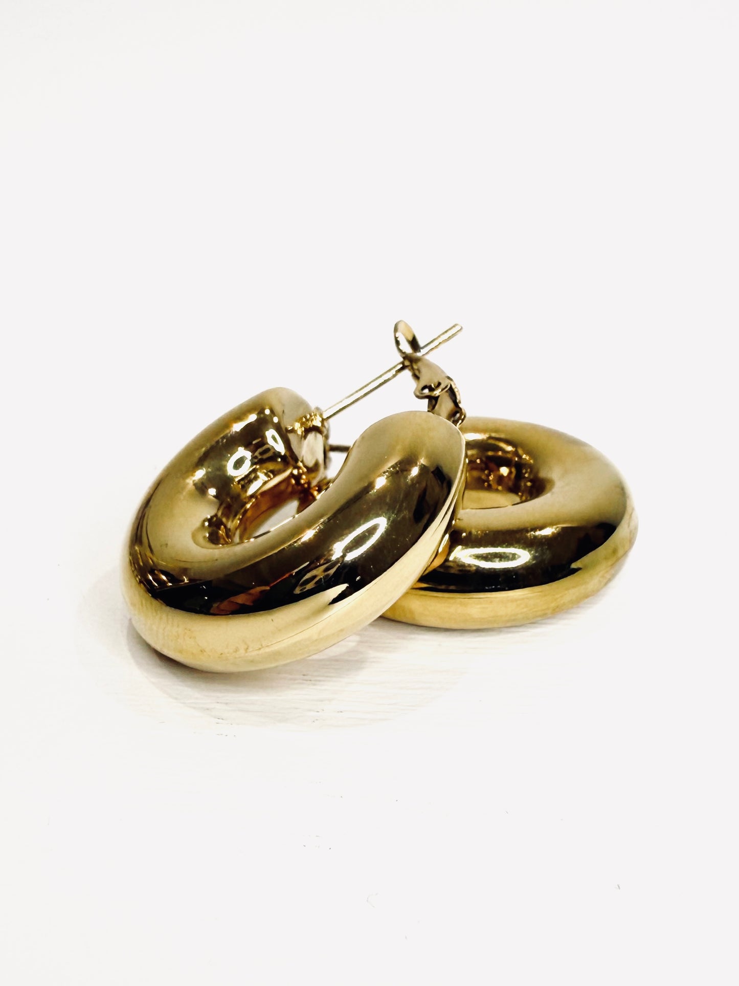 Orecchini bombati cerchi medi