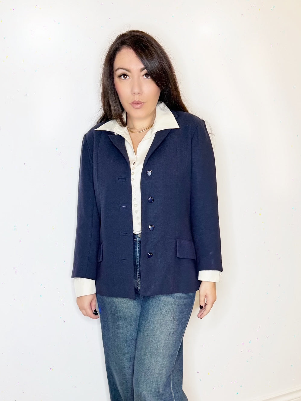 Giacca foderata blu notte