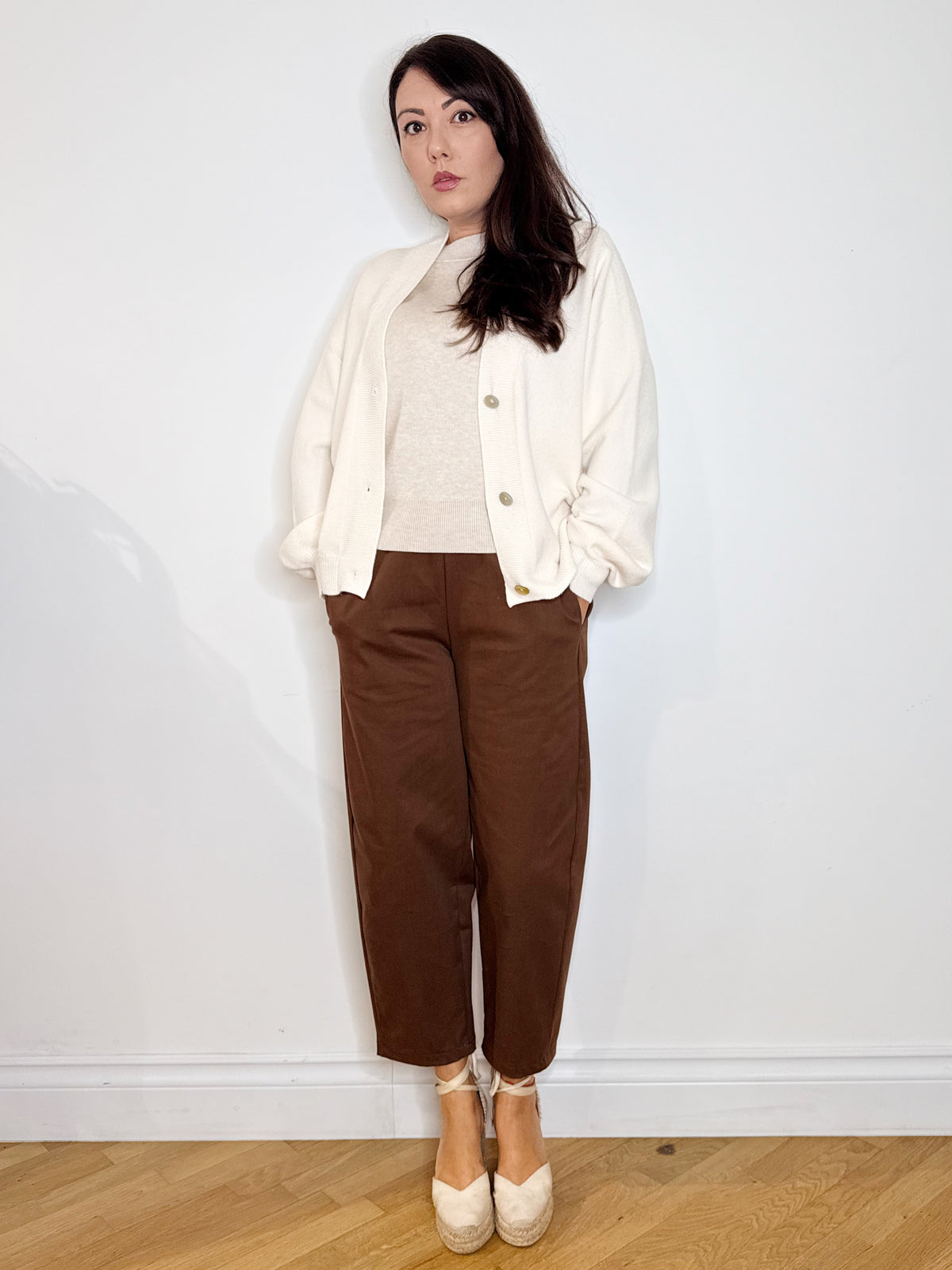 Cardigan panna