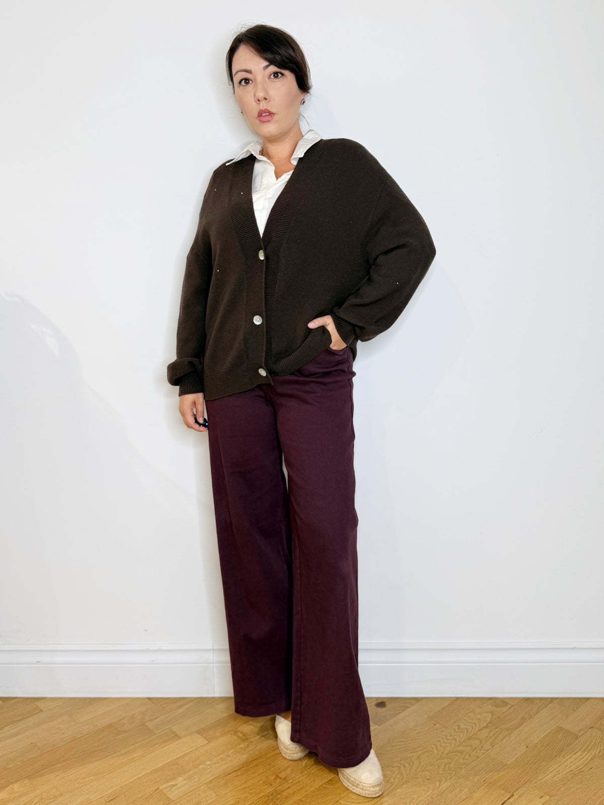 Cardigan testa di moro