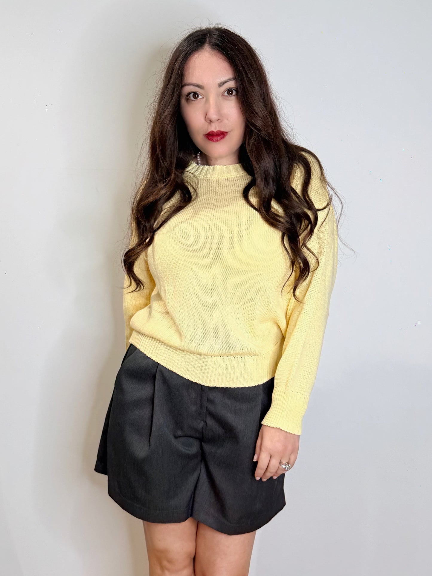 Maglia in 100% cotone giallo