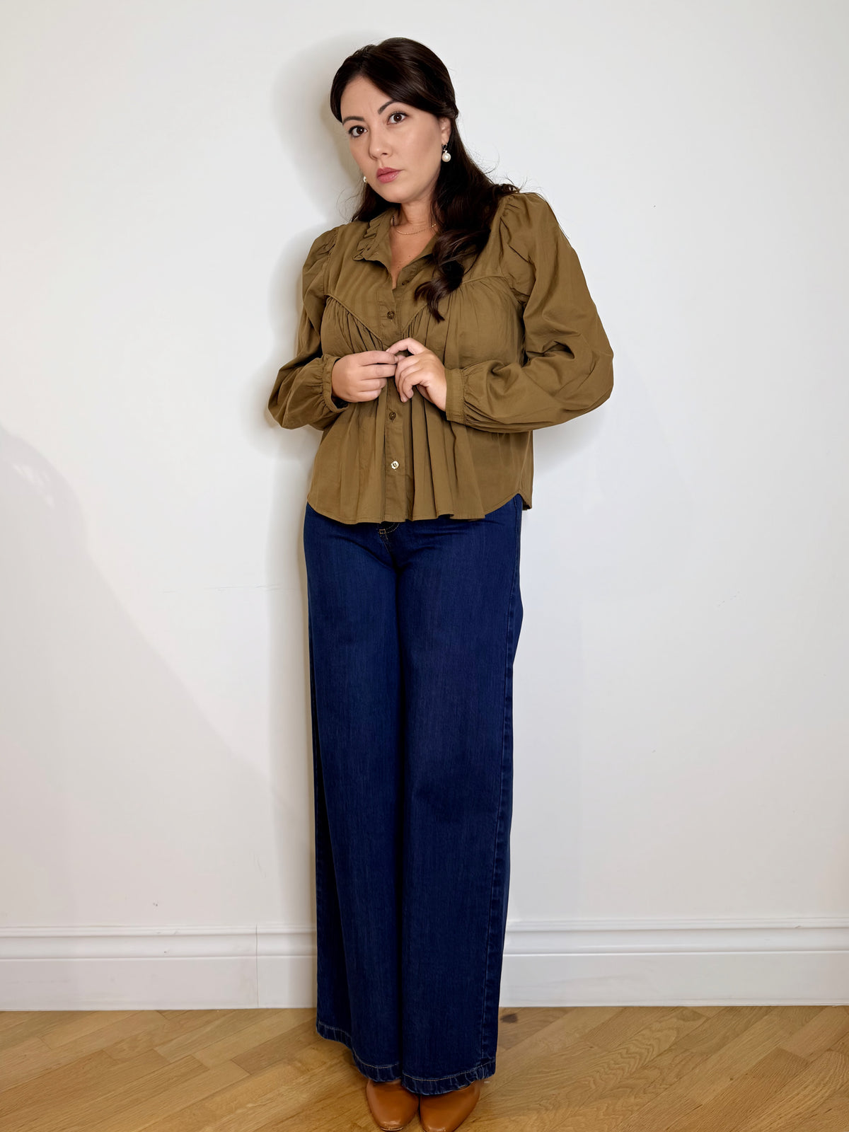 Pantalone jeans wide leg