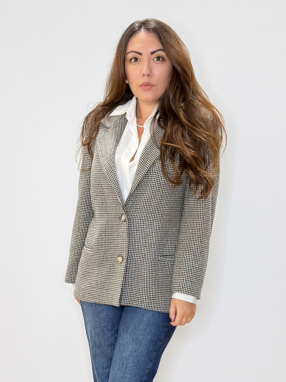 Giacca in pied de poule