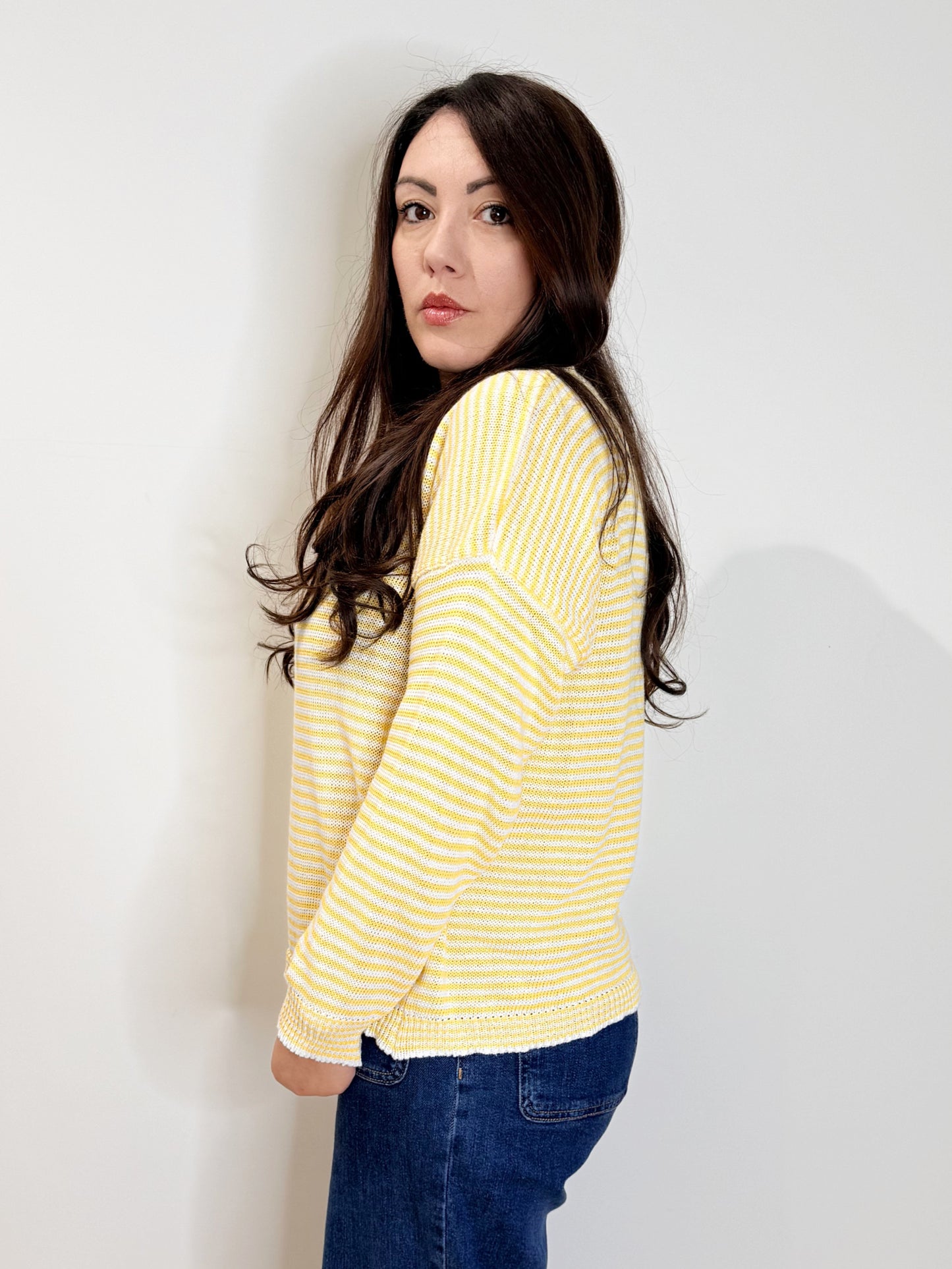 Maglia a righe in cotone