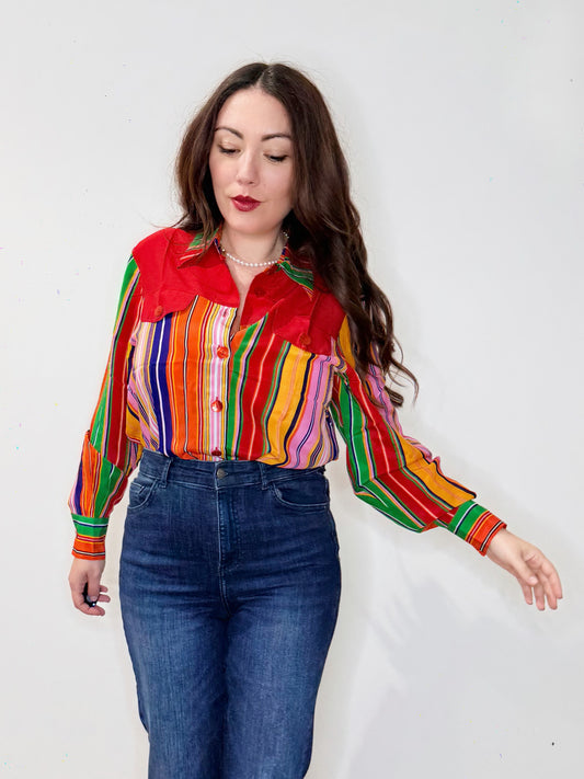 Camicia vintage multicolor