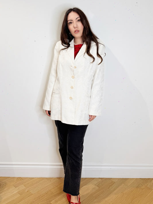 Blazer lungo in broccato