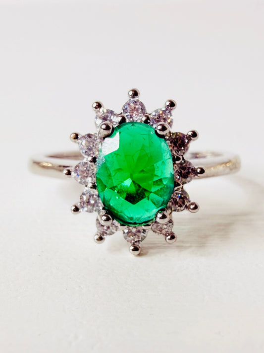 Anello Kate colore smeraldo
