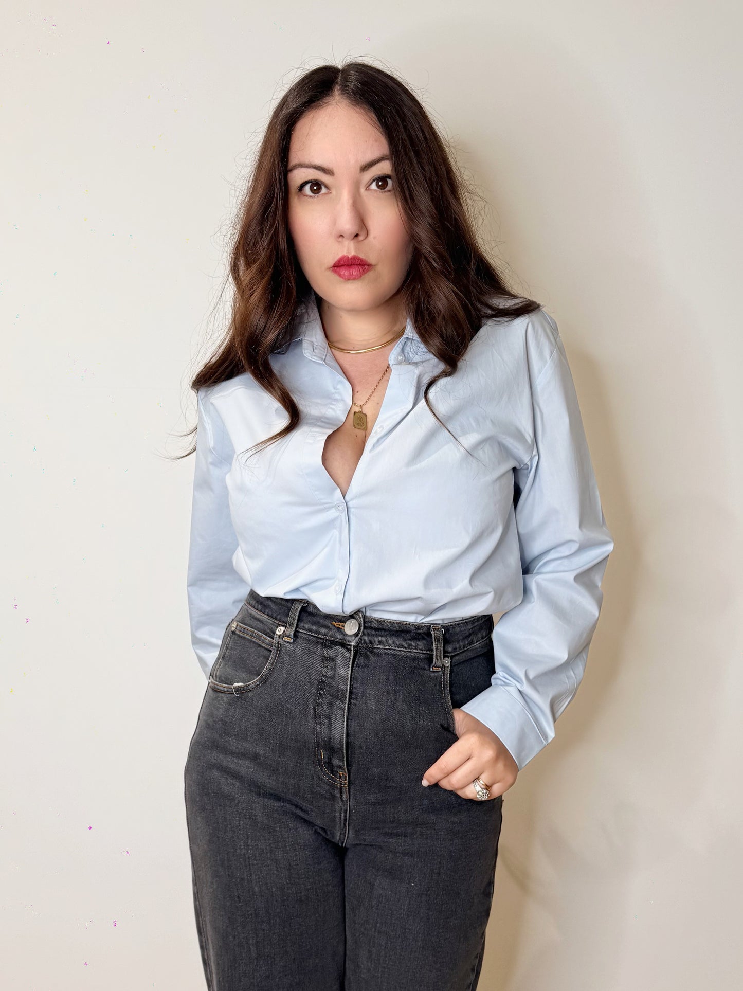 Camicia in popeline
