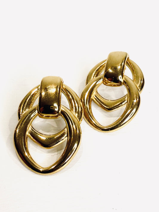 Orecchini doppio ovale