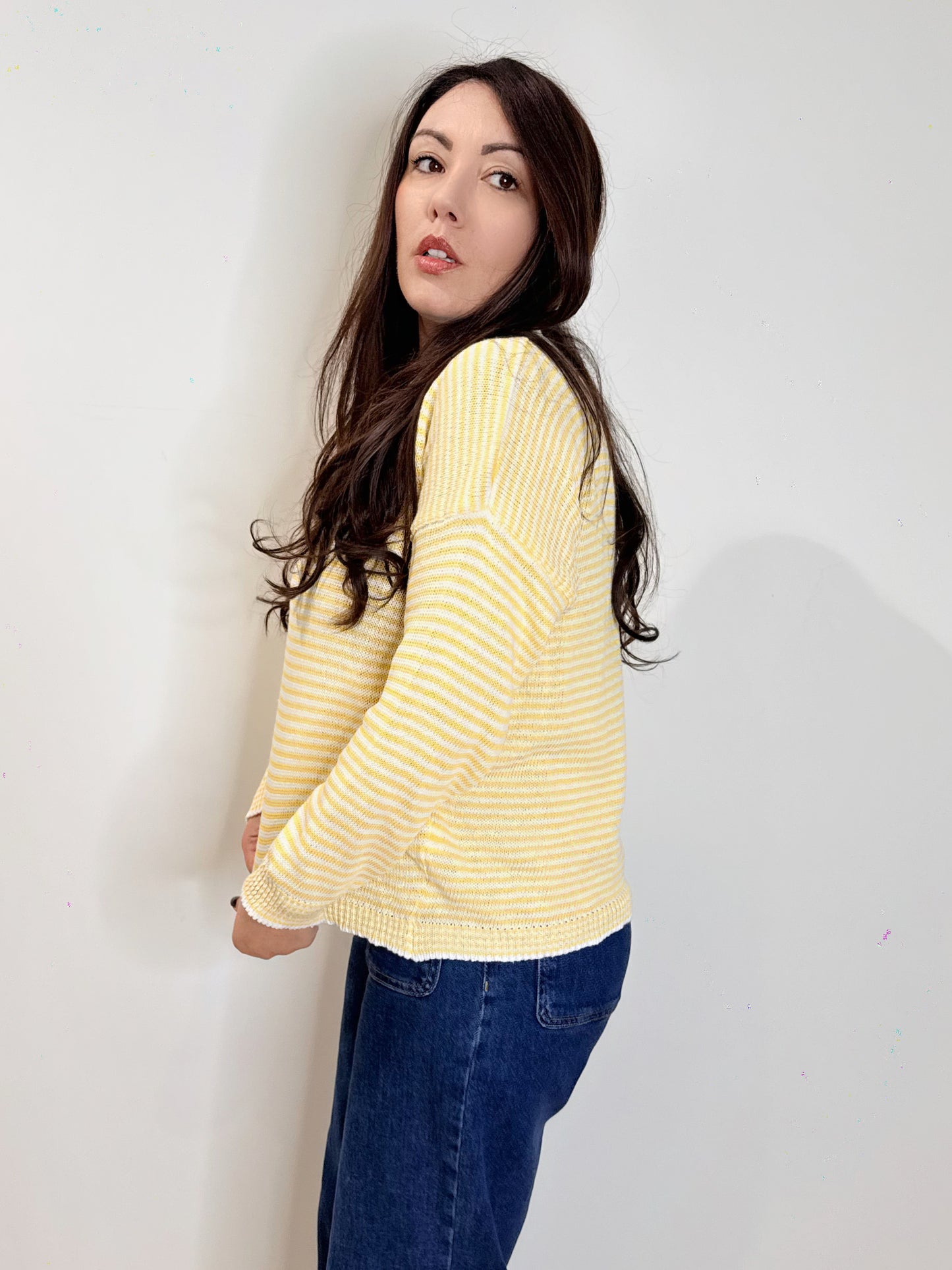 Maglia a righe in cotone