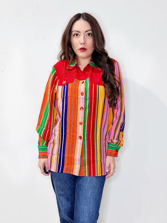 Camicia vintage multicolor