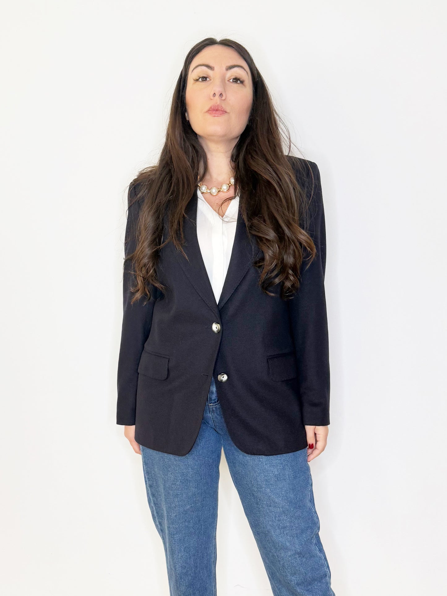 Giacca in lana Blu notte