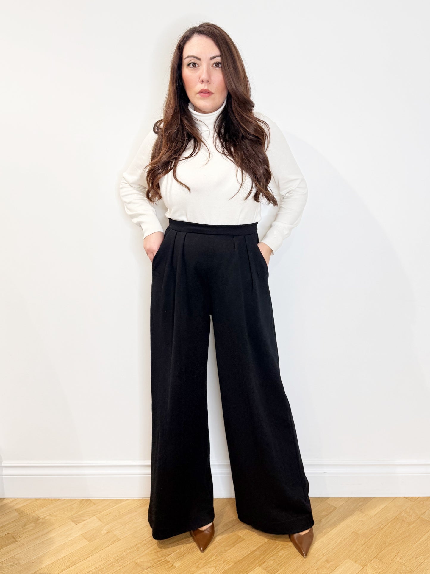 Pantalone sartoriale in damascato