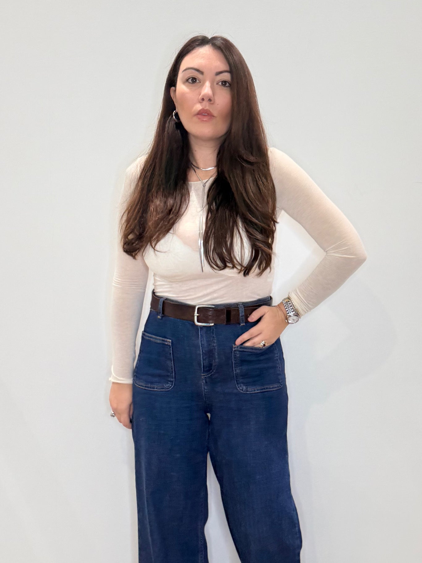 Maglia ultralight con cashmere