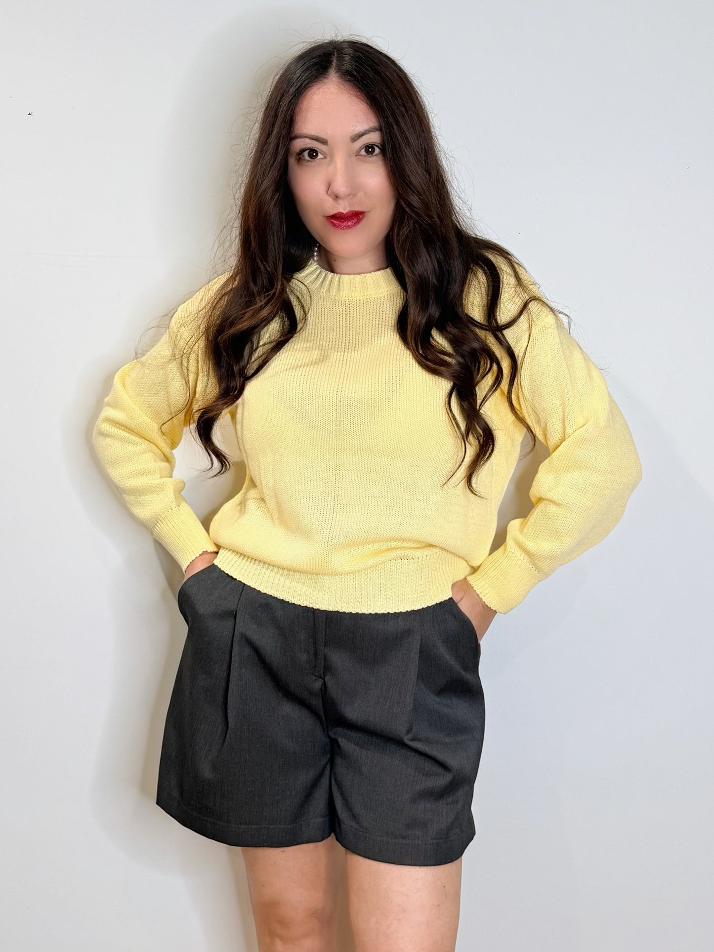 Maglia in 100% cotone giallo