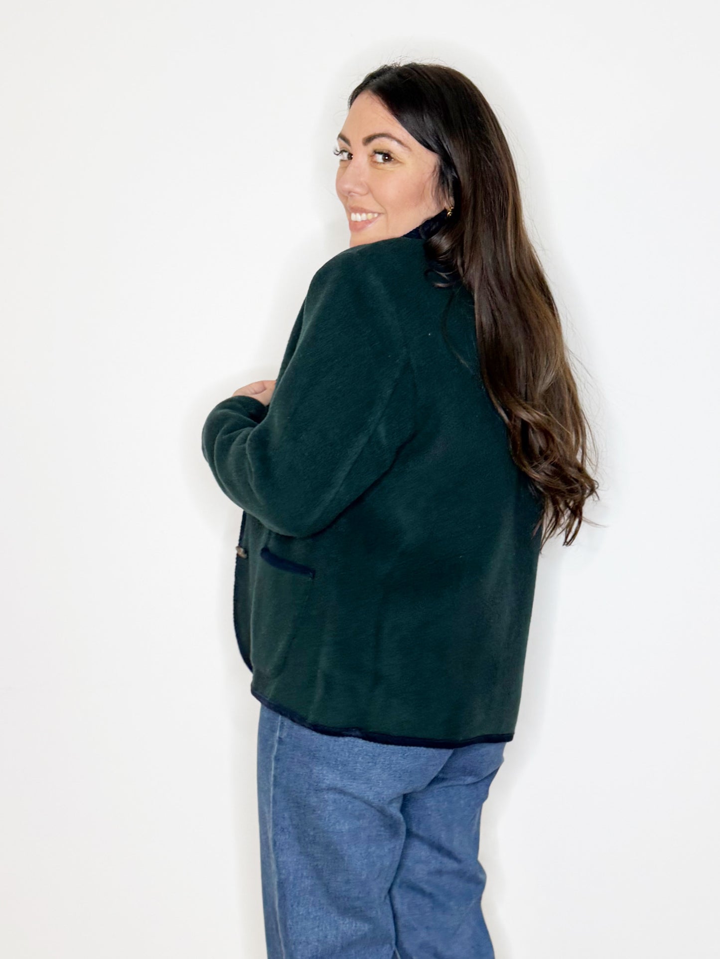 Giacca in lana doppio colore