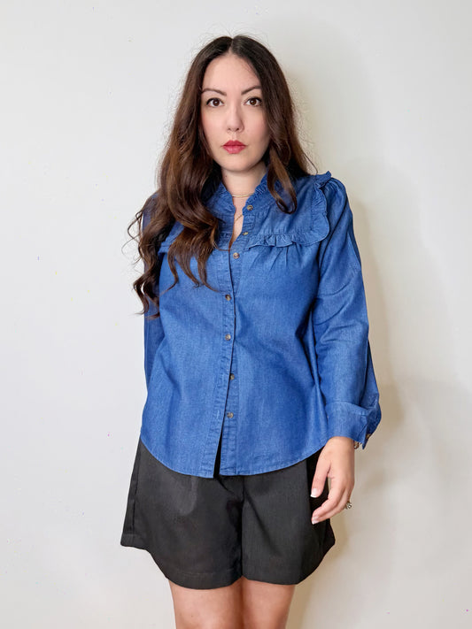 Camicia con rouches
