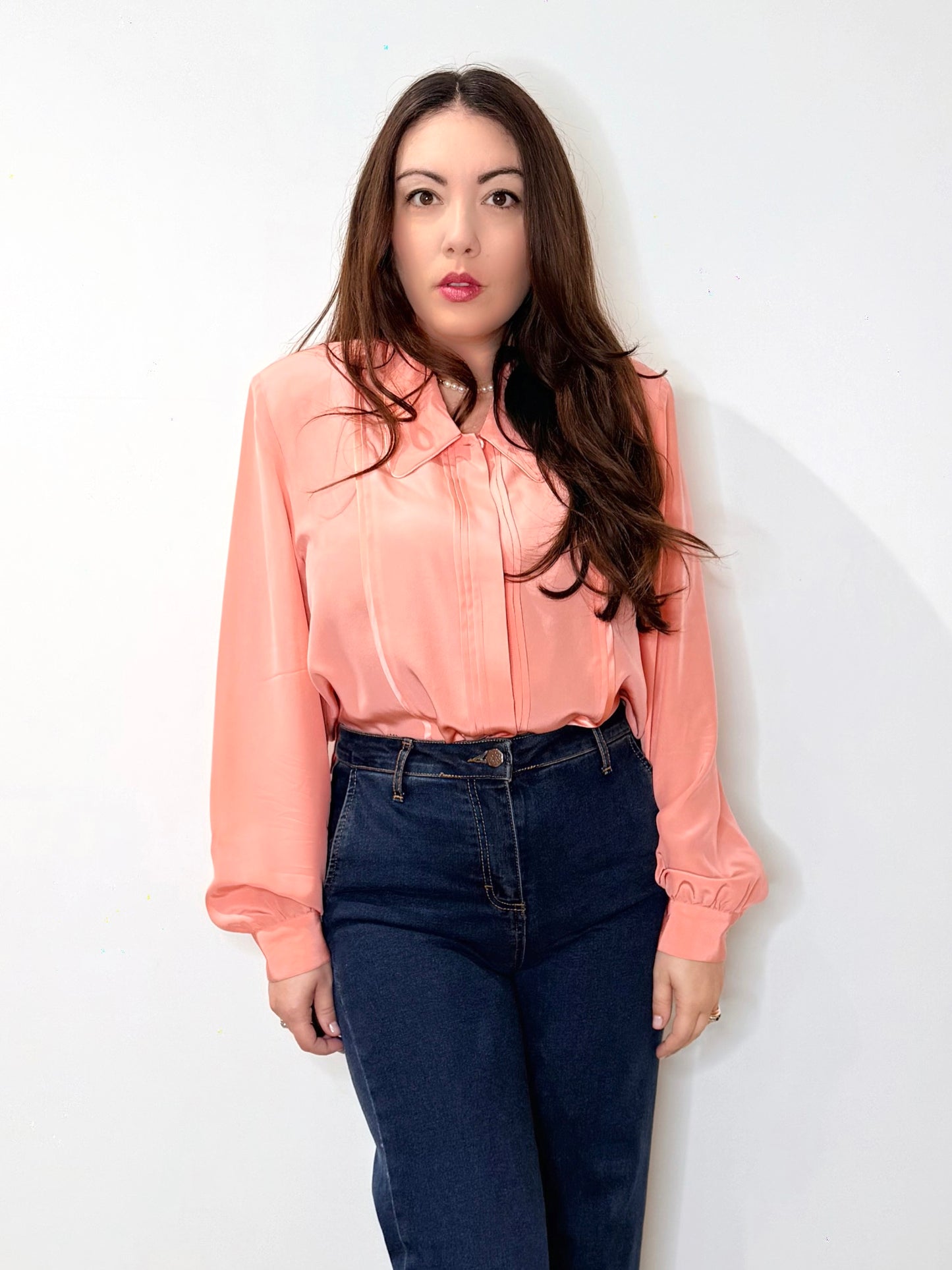 Camicia vintage in pura seta