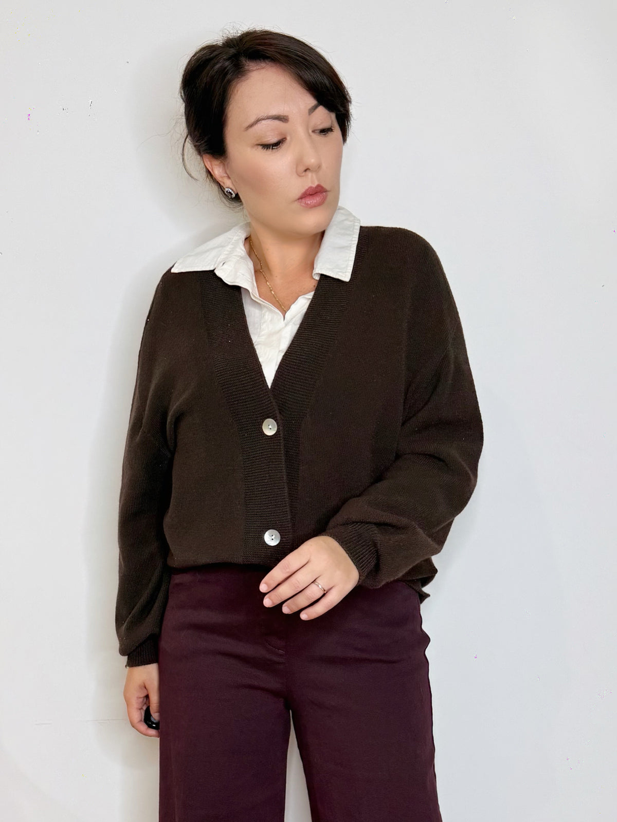 Cardigan testa di moro