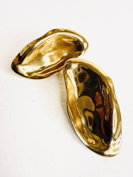 Orecchini foglia Gold