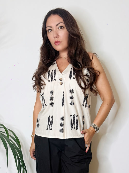 Blusa Sardine 100% cotone