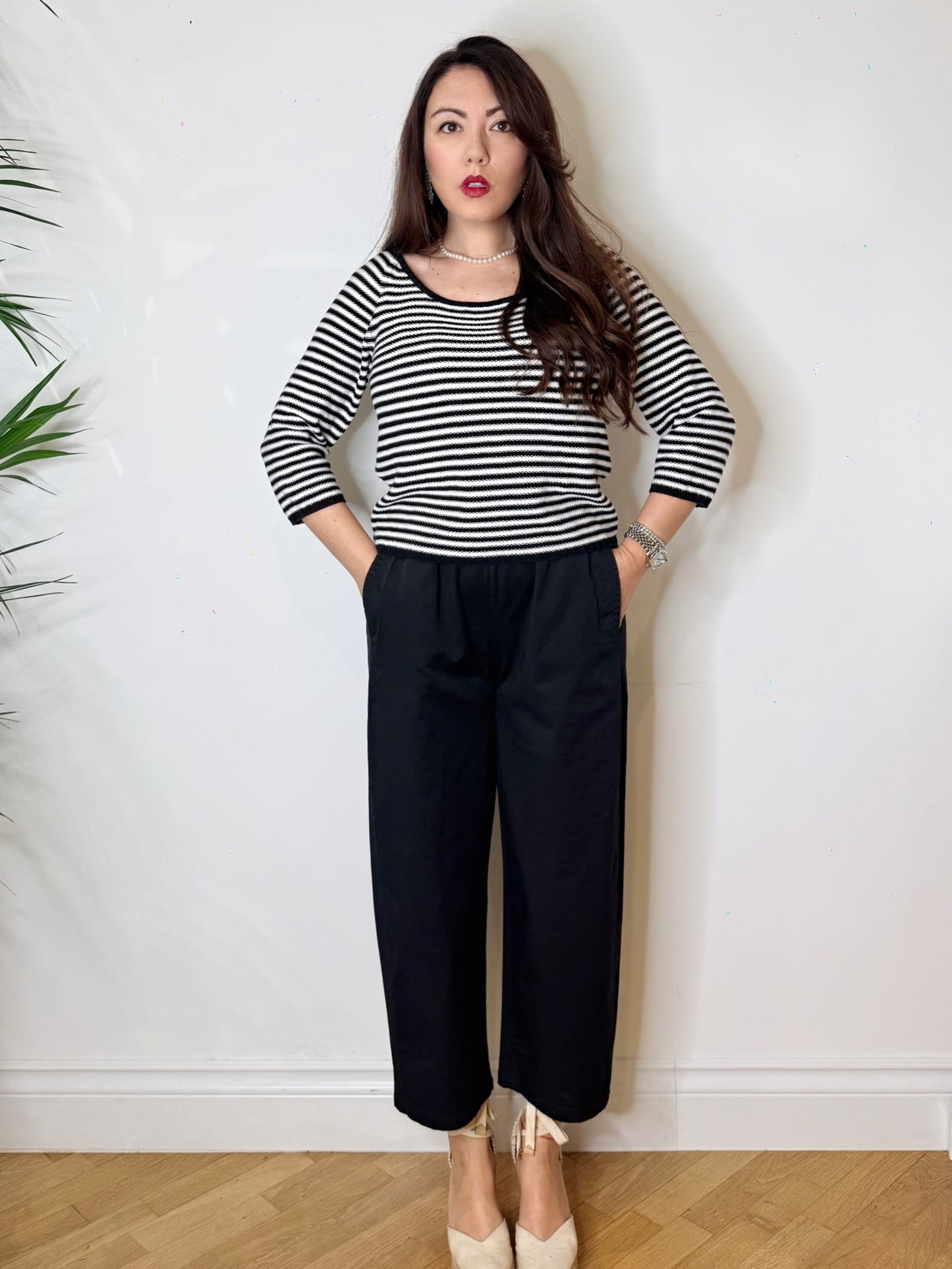 Pantalone gamba dritta 100% cotone